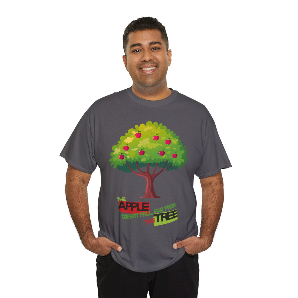 Apple Doesn’t Fall Far From the Tree T-Shirt — Cute Family/Parenting Graphic Tee - Father & Kid Set