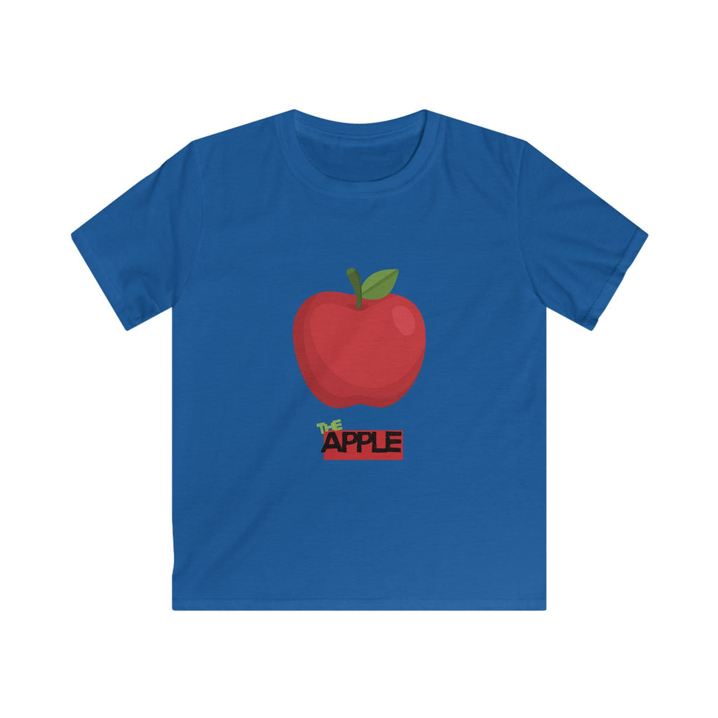 Kids Apple Graphic Tee - Cute Red Apple Design, Father & Kid Shirt Set