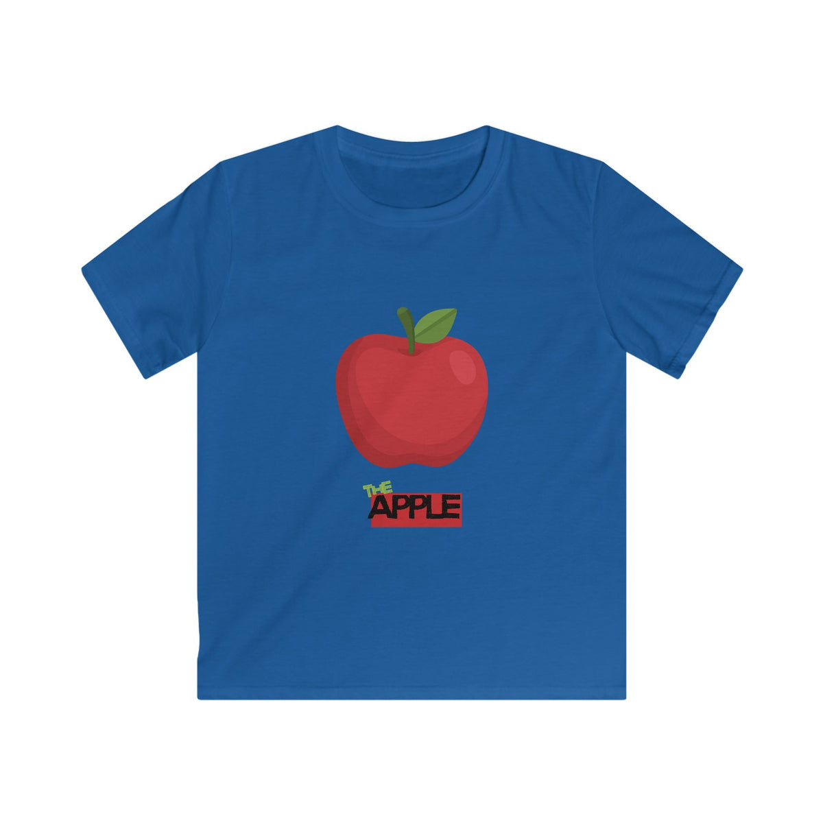 Kids Apple Graphic Tee - Cute Red Apple Design, Father & Kid Shirt Set