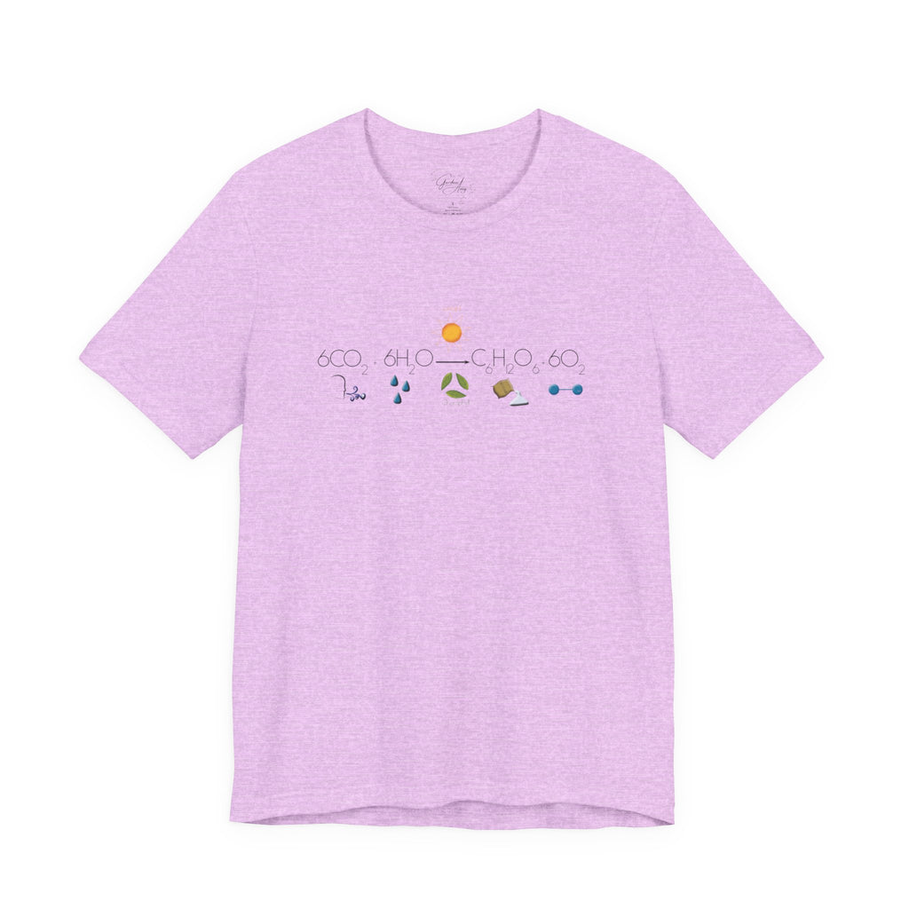 Photosynthesis T-Shirt — 6CO2+6H2O=C6H12O6+6O2