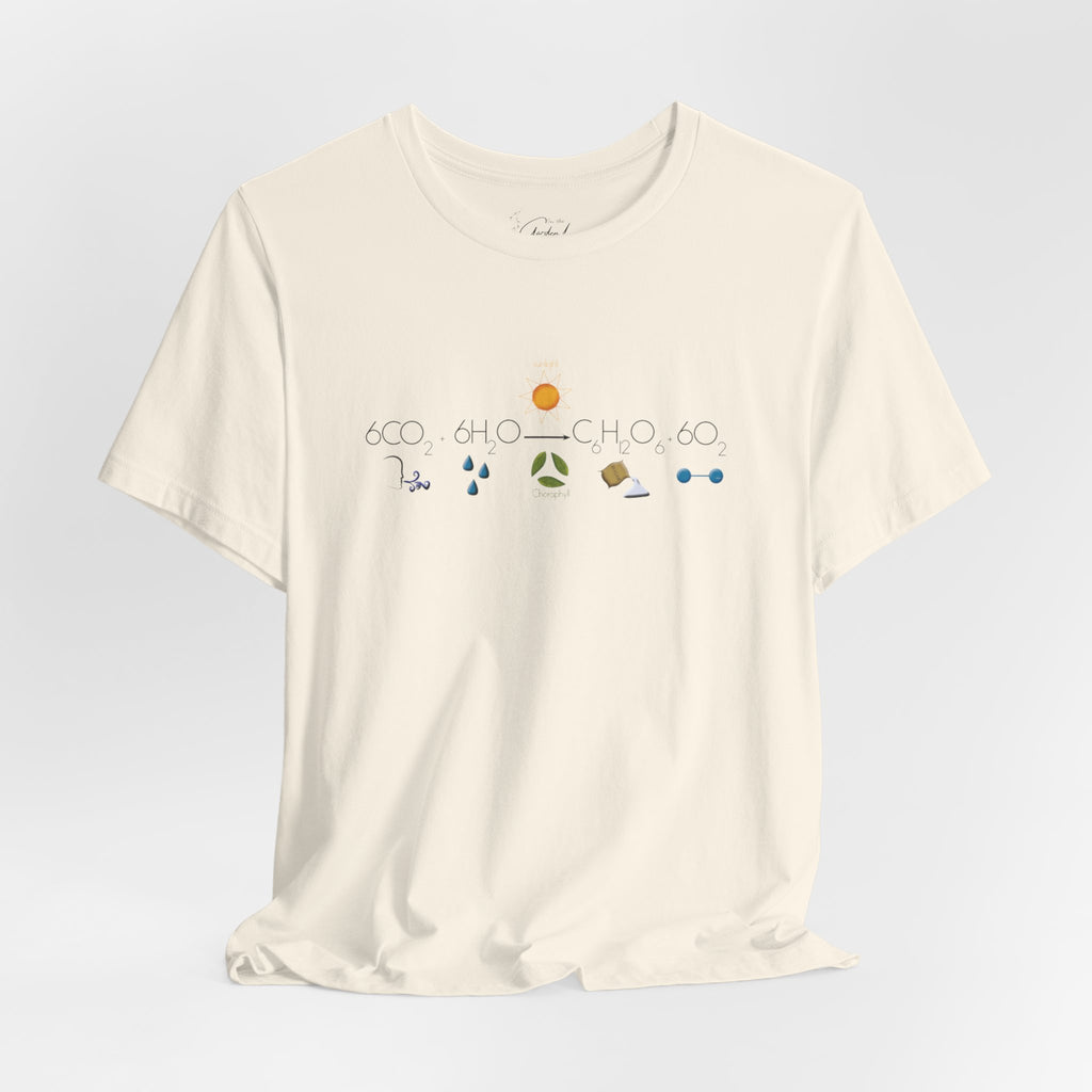 Photosynthesis T-Shirt — 6CO2+6H2O=C6H12O6+6O2
