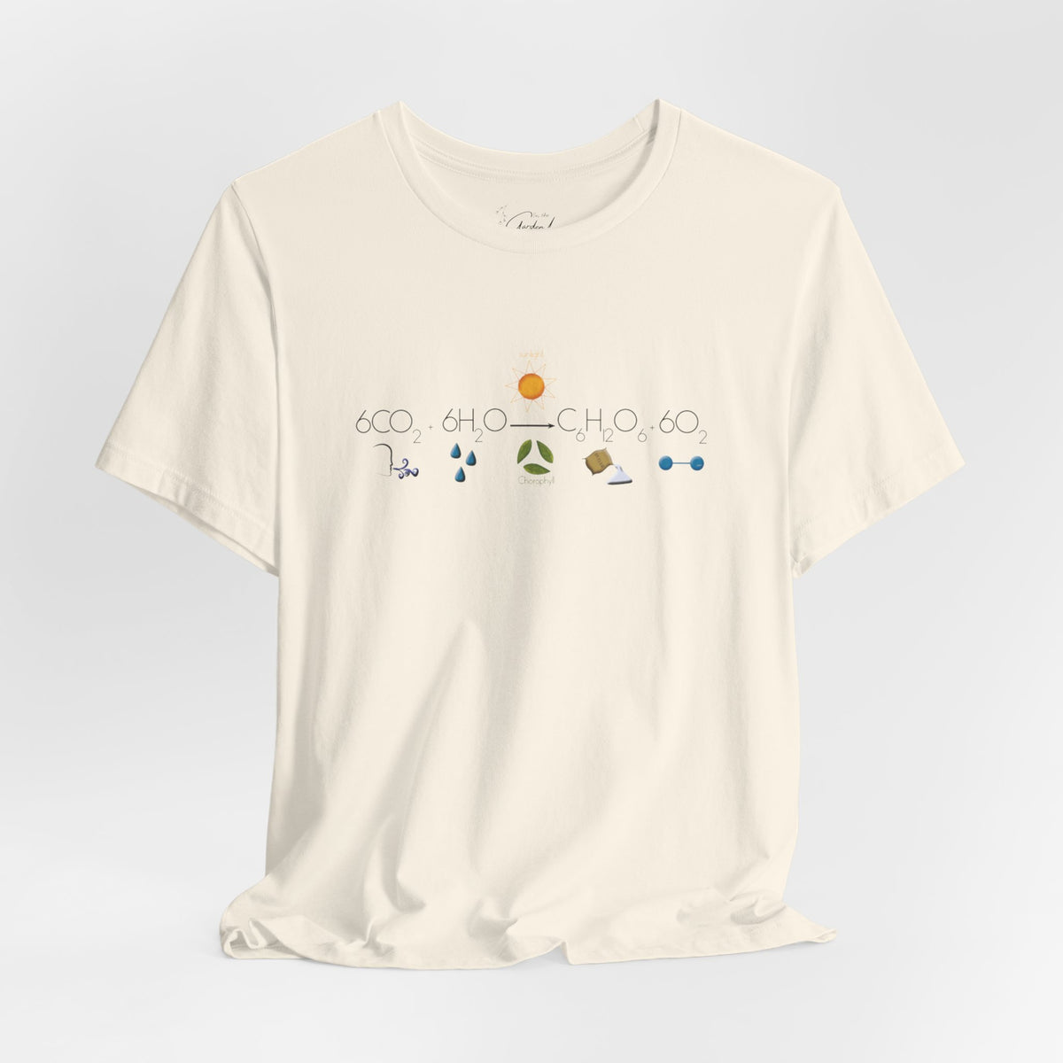 Photosynthesis T-Shirt — 6CO2+6H2O=C6H12O6+6O2