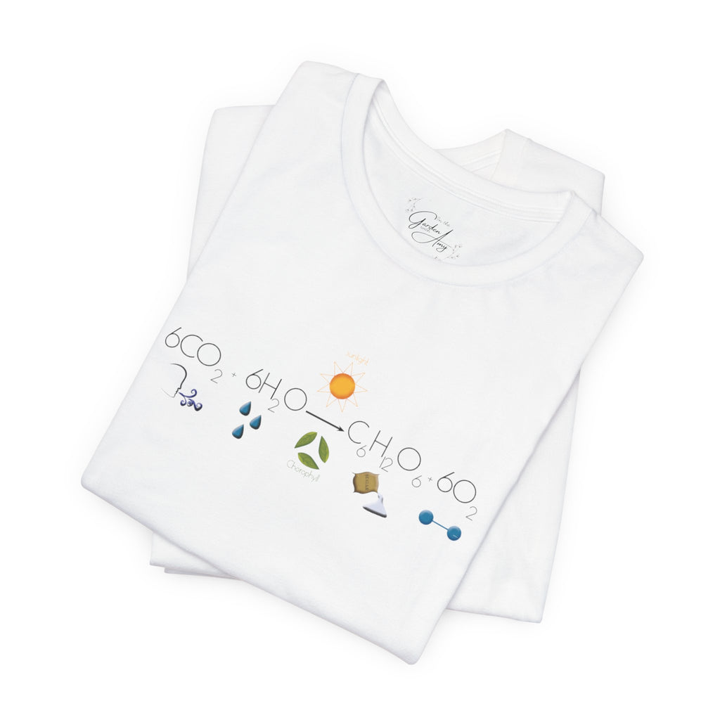 Photosynthesis T-Shirt — 6CO2+6H2O=C6H12O6+6O2
