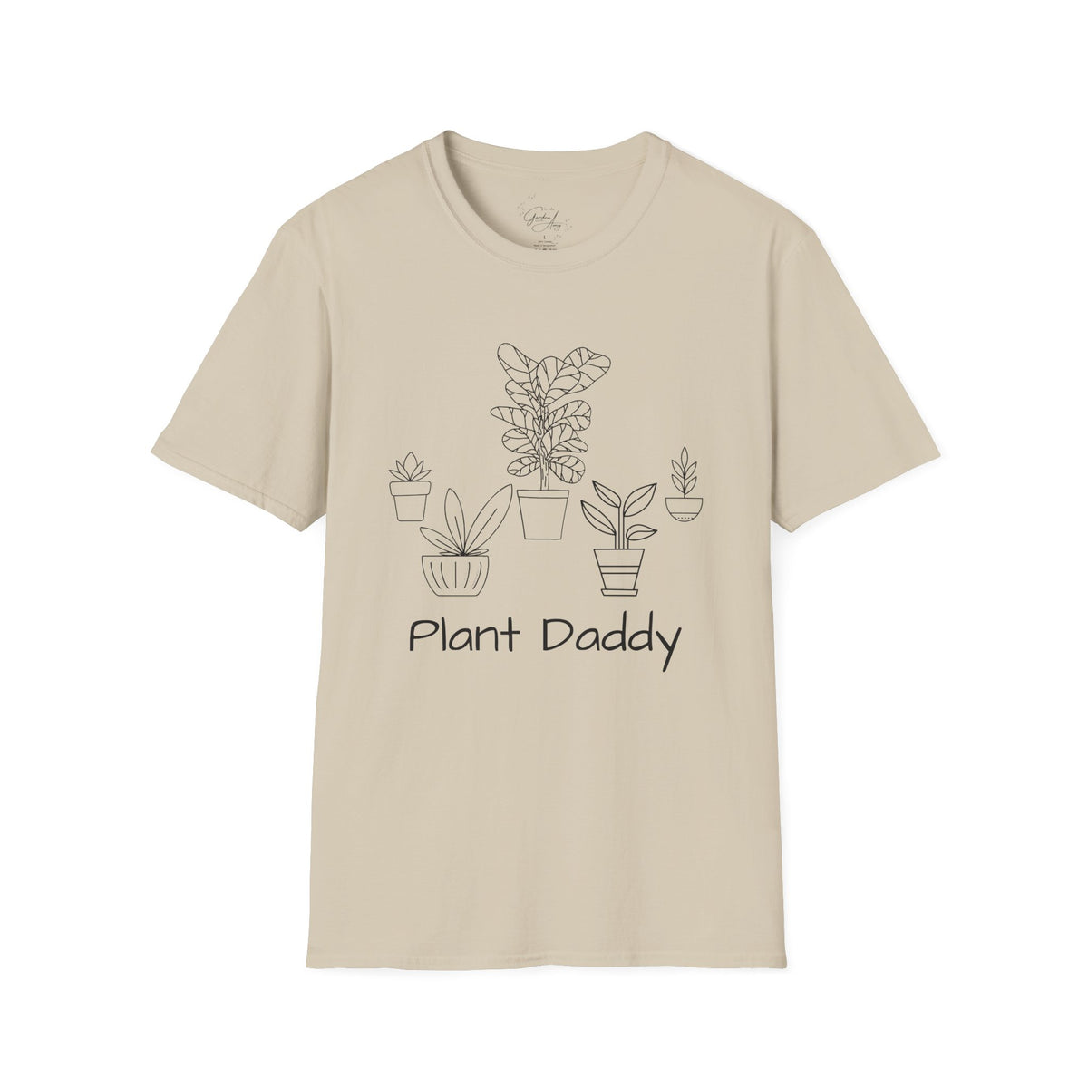 Plant Daddy T-Shirt — Minimal Line Art Houseplant Tee for Plant Lovers