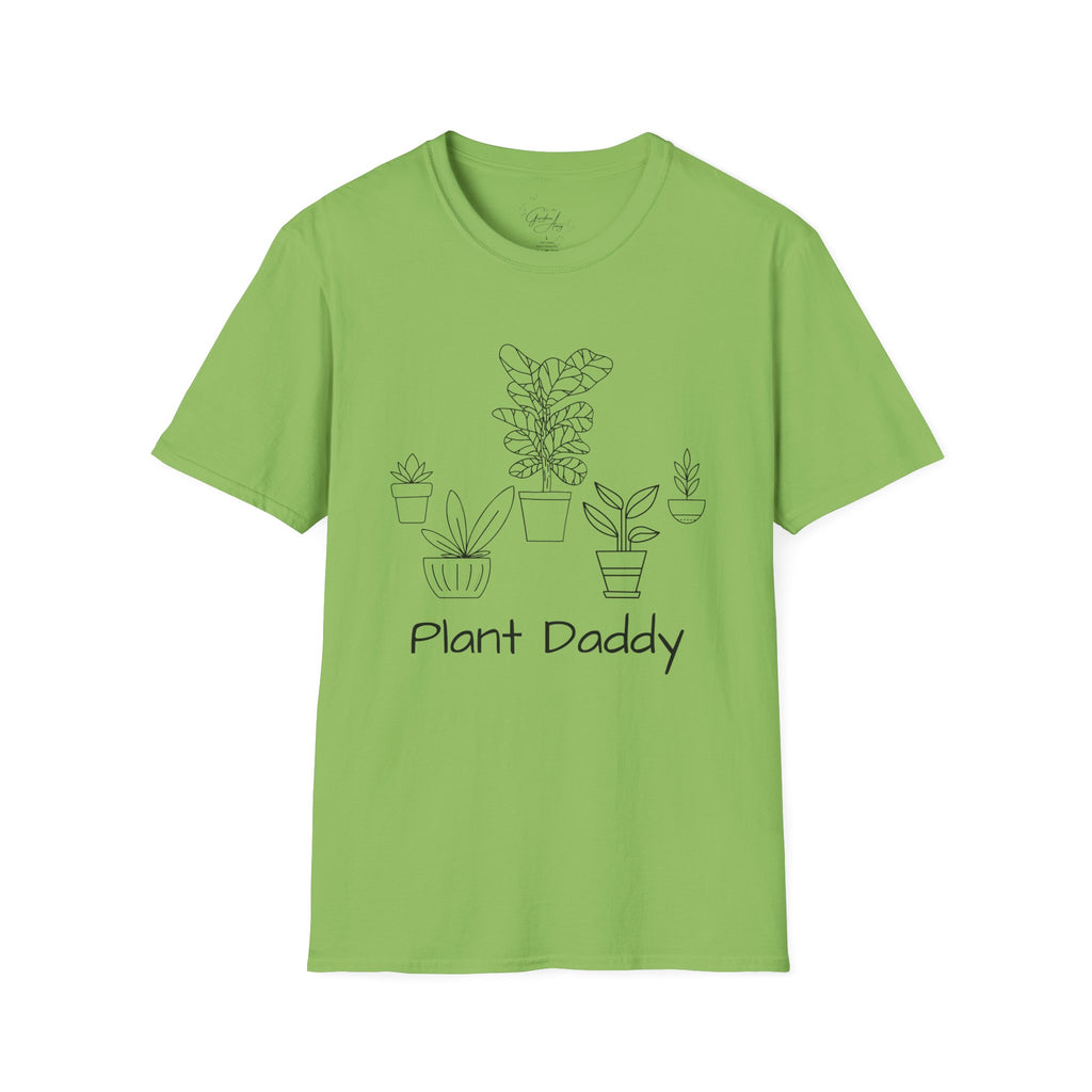 Plant Daddy T-Shirt — Minimal Line Art Houseplant Tee for Plant Lovers