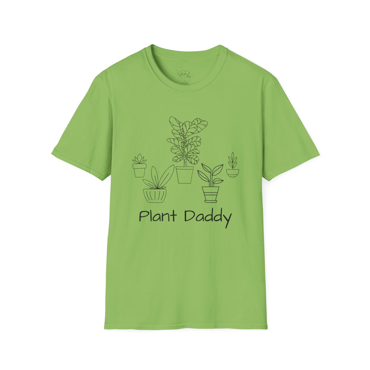 Plant Daddy T-Shirt — Minimal Line Art Houseplant Tee for Plant Lovers