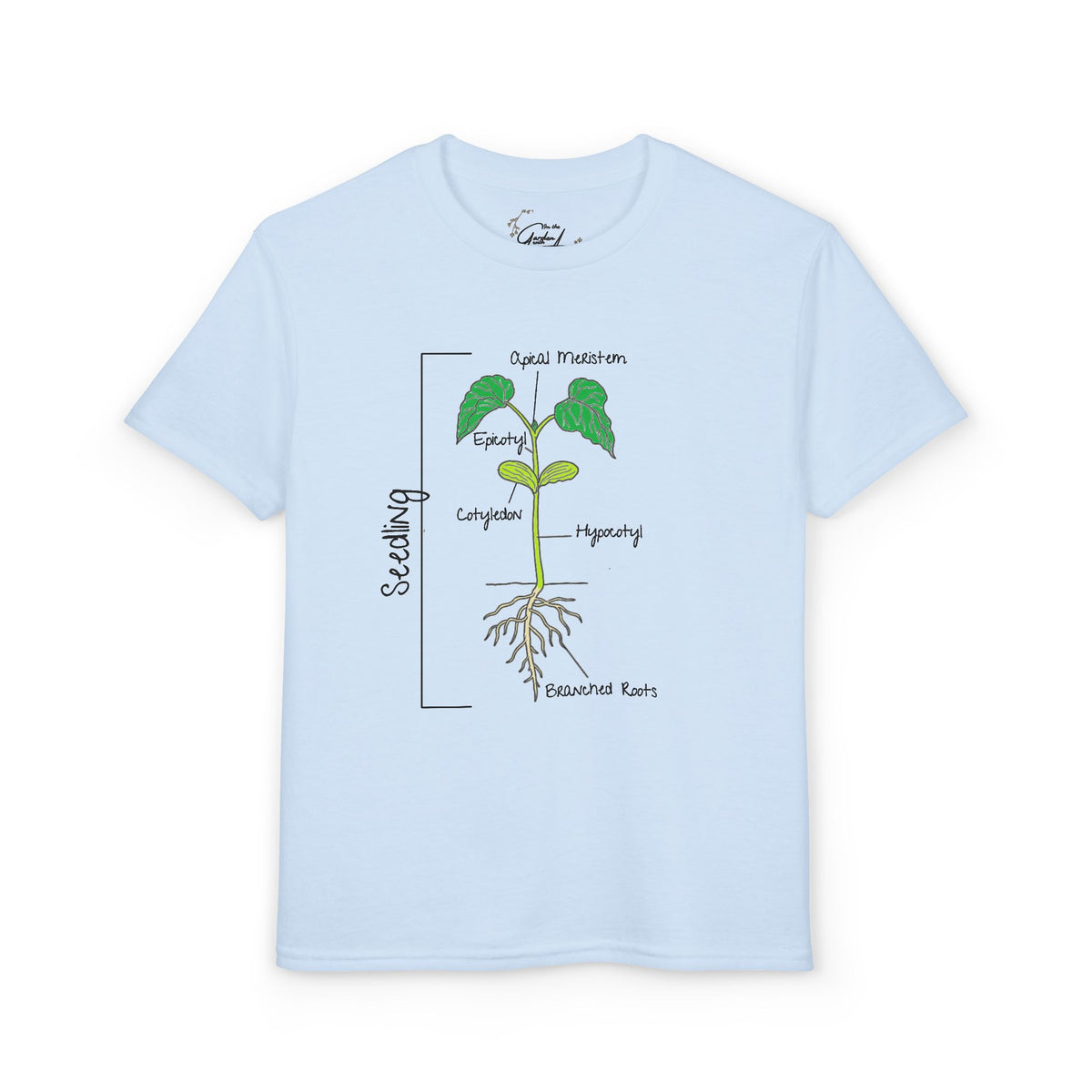 Flower Anatomy - Kid - Family Set T‑Shirt — Labeled Seedling Science Tee