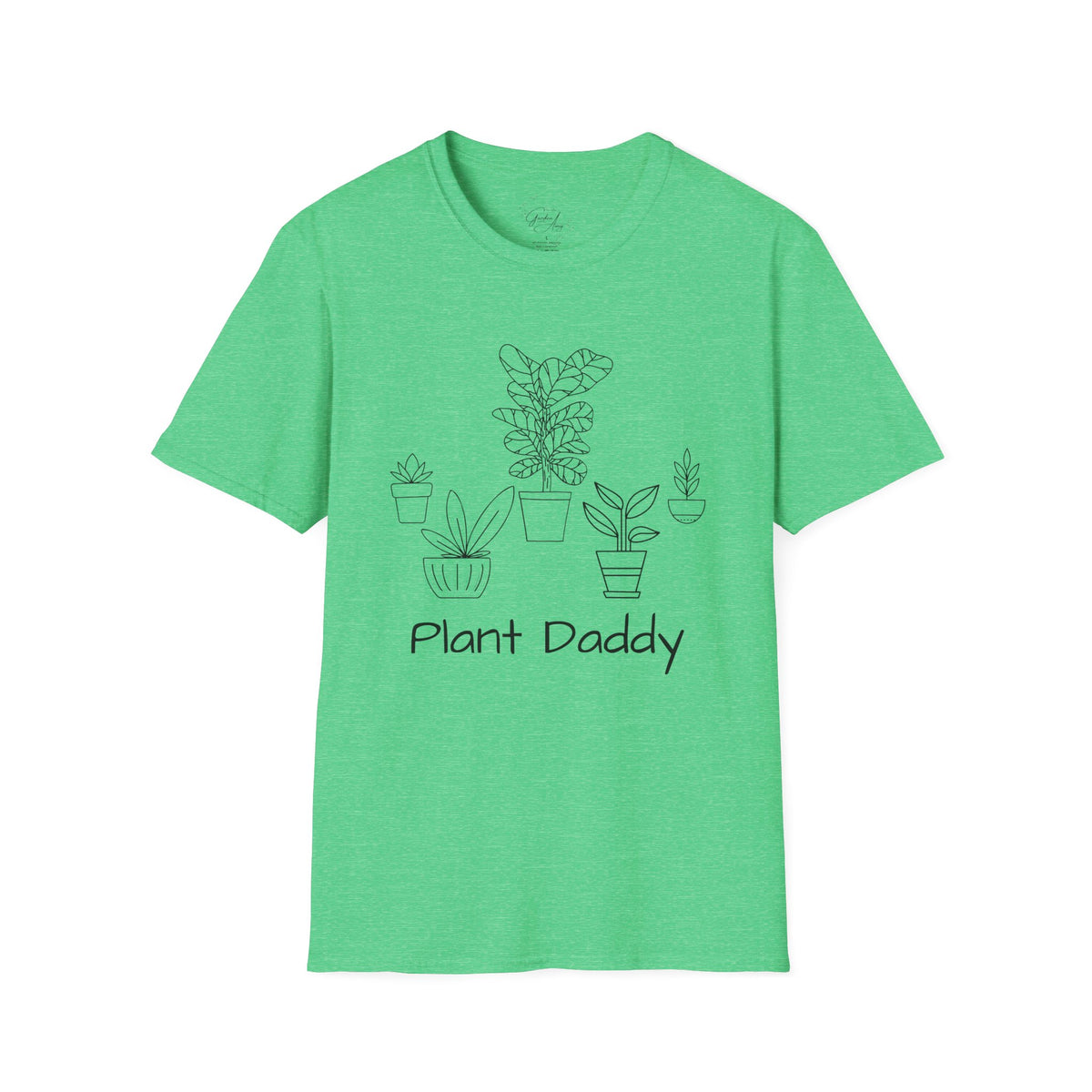 Plant Daddy T-Shirt — Minimal Line Art Houseplant Tee for Plant Lovers