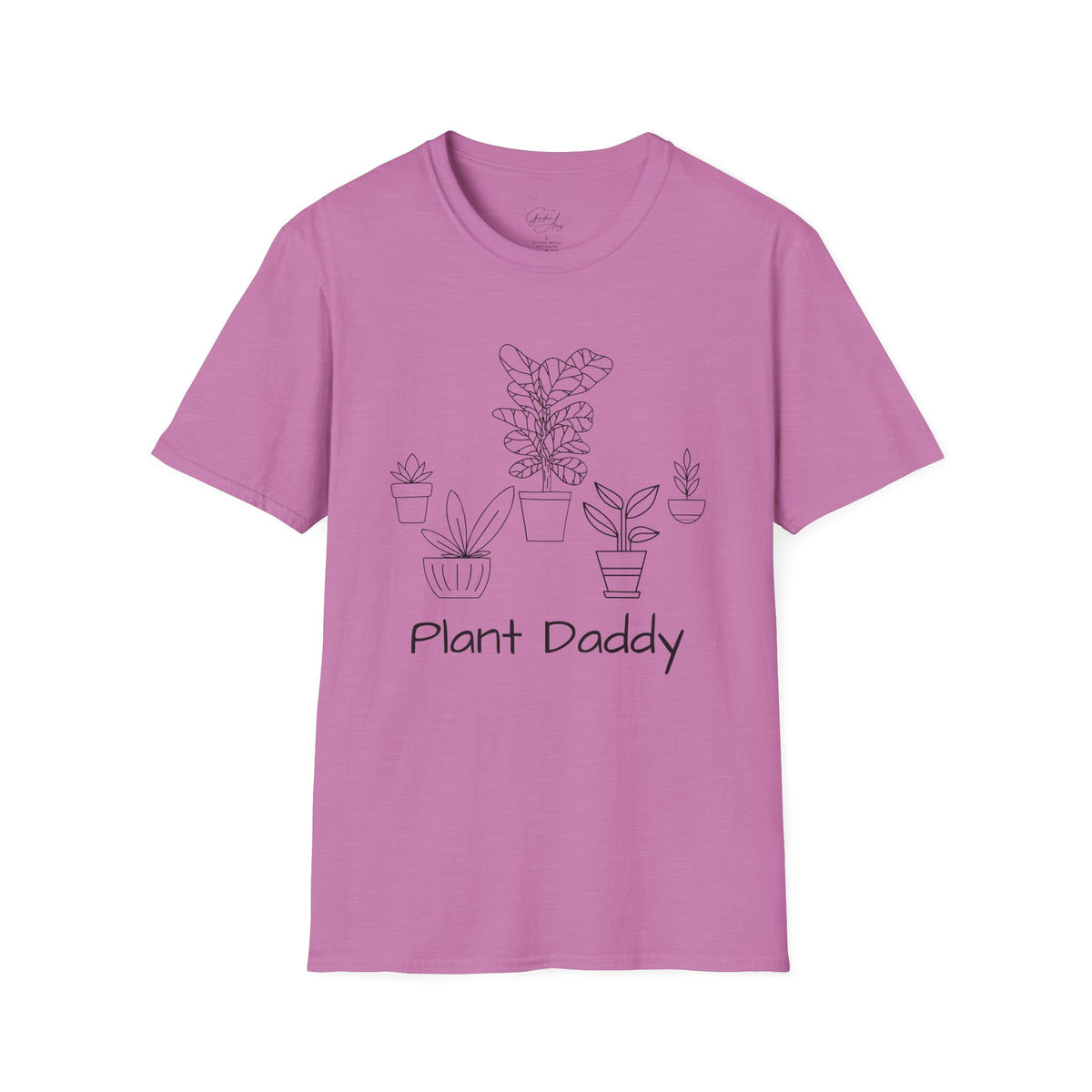 Plant Daddy T-Shirt — Minimal Line Art Houseplant Tee for Plant Lovers