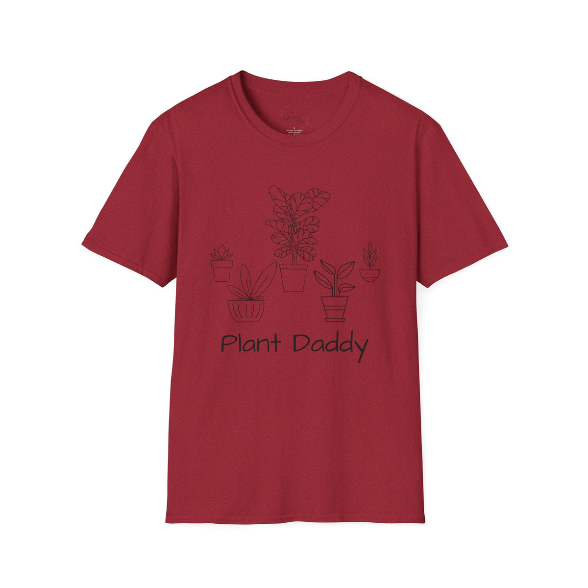 Plant Daddy T-Shirt — Minimal Line Art Houseplant Tee for Plant Lovers