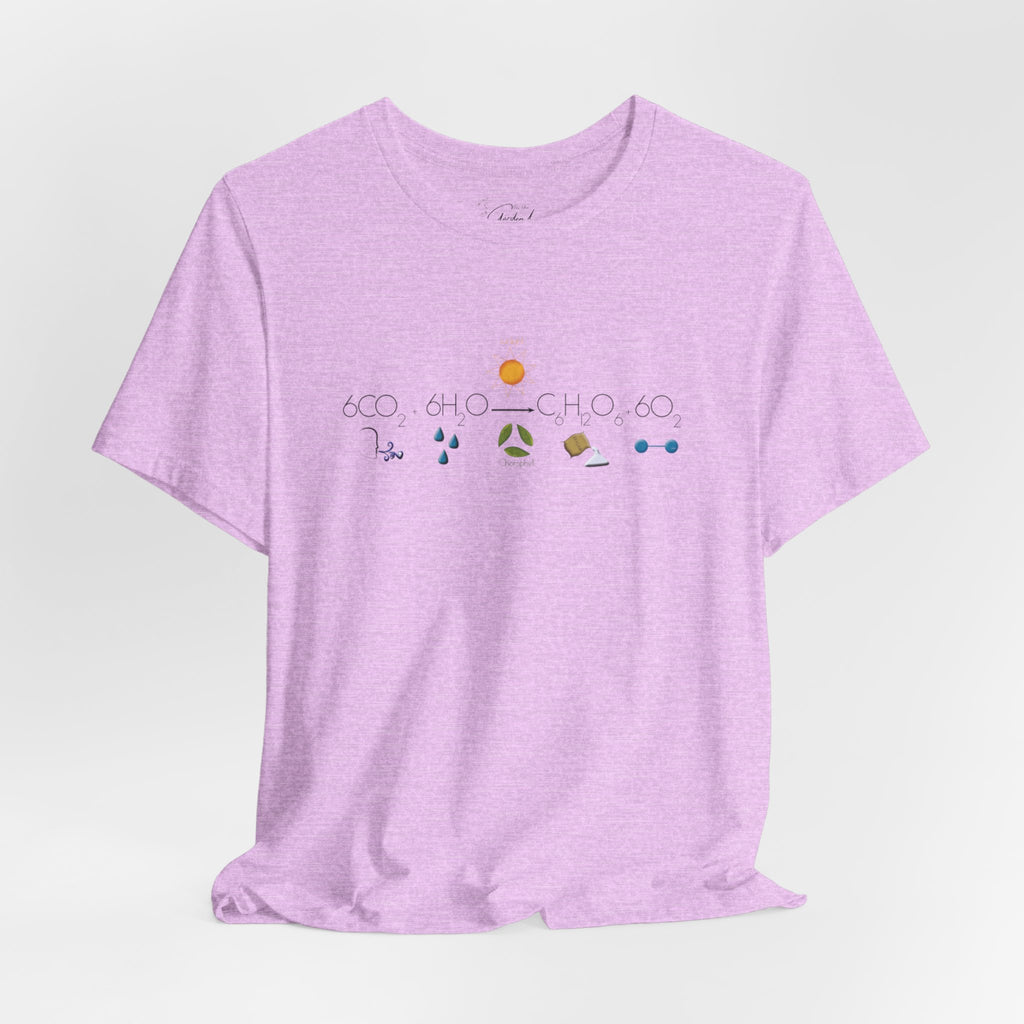 Photosynthesis T-Shirt — 6CO2+6H2O=C6H12O6+6O2