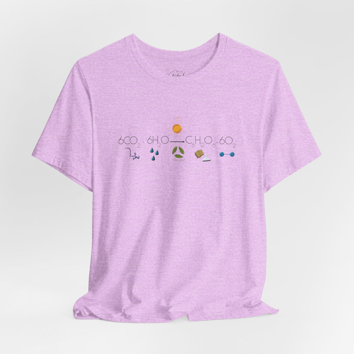 Photosynthesis T-Shirt — 6CO2+6H2O=C6H12O6+6O2