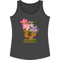 Flowers, Butterflies, Happiness Tank Top — Women’s Floral Butterfly Graphic