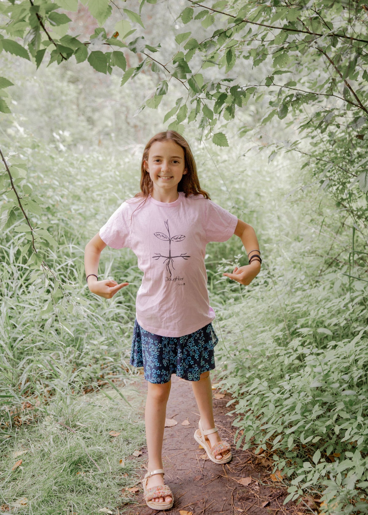 'Daughter Rhizome' for Kids - Youth Tee Floral Graphic Shirt