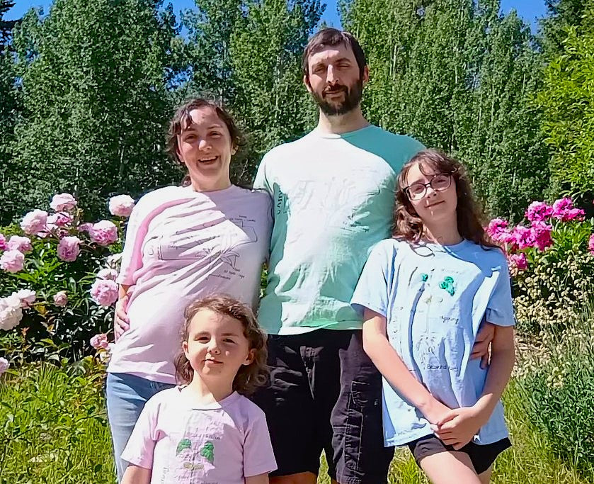 Flower Anatomy - Mom - Family T-Shirt Set