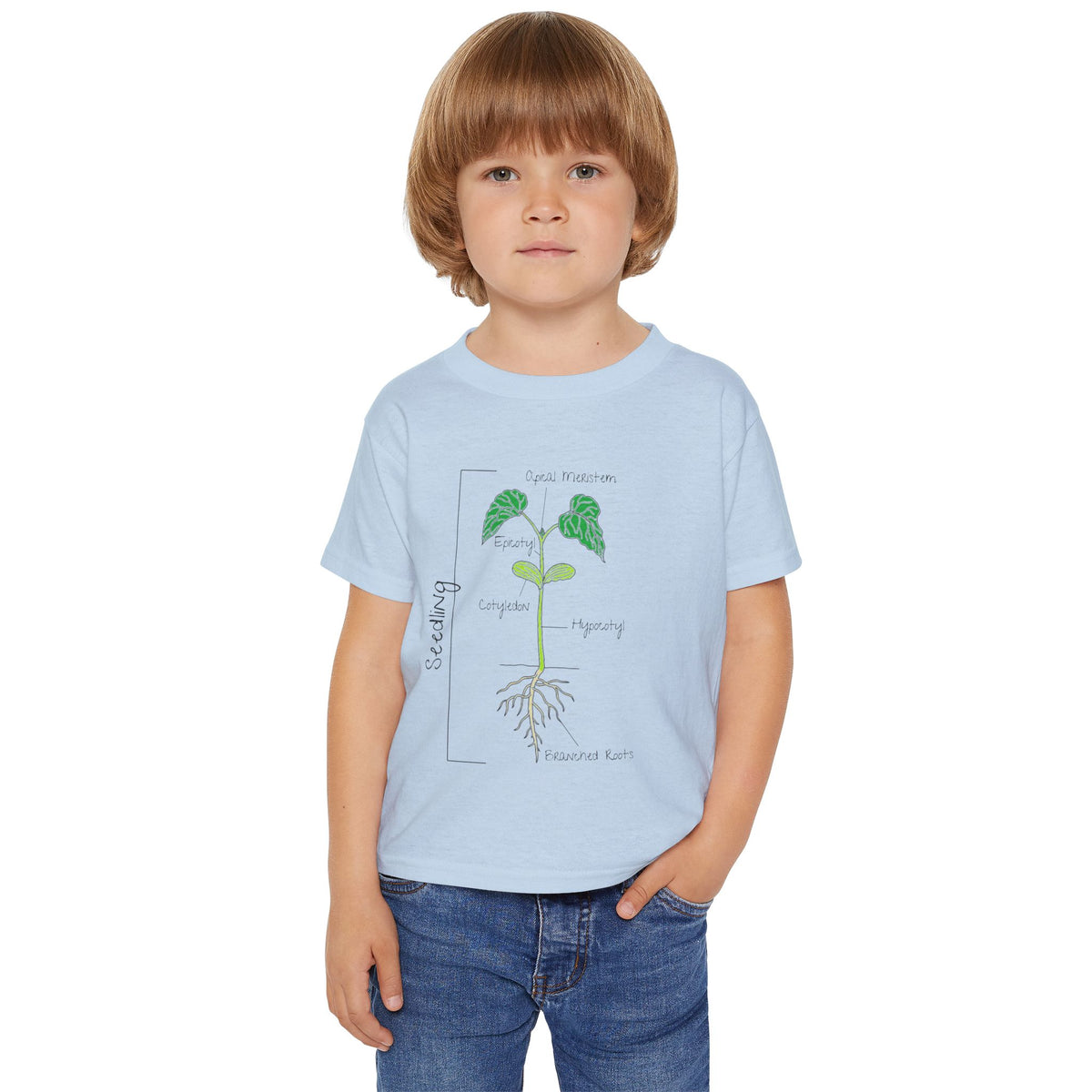 Flower Anatomy - Toddler - Family T-Shirt Set — Botanical Plant Anatomy Tee