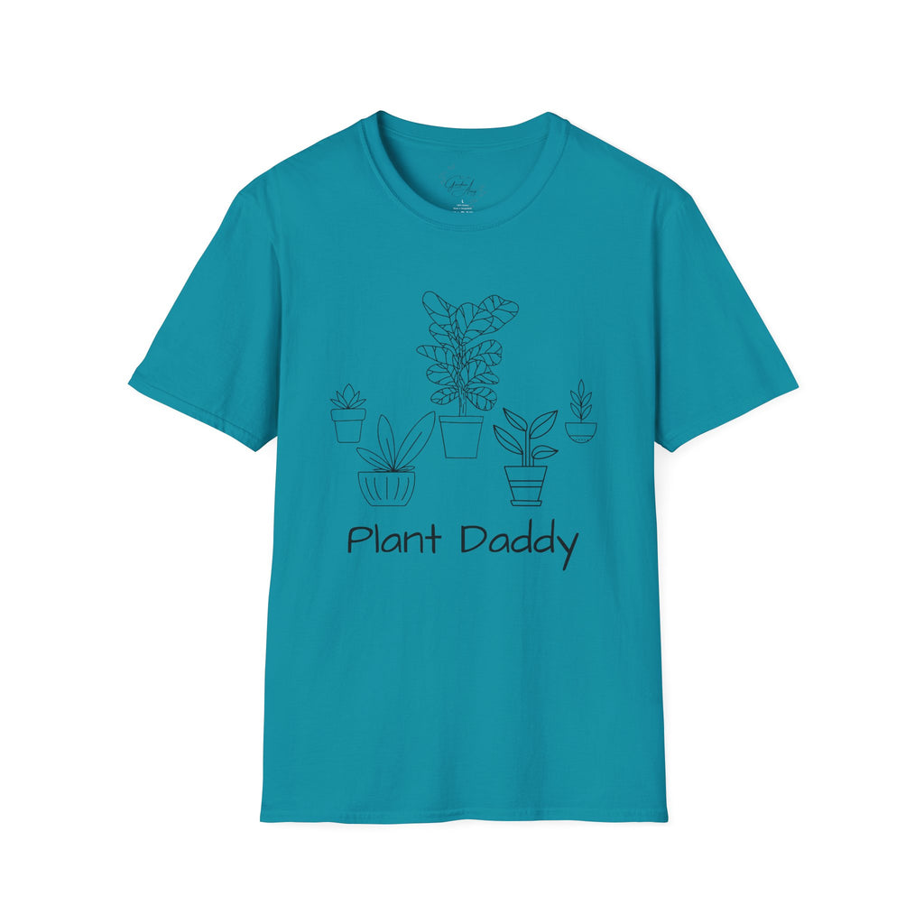 Plant Daddy T-Shirt — Minimal Line Art Houseplant Tee for Plant Lovers