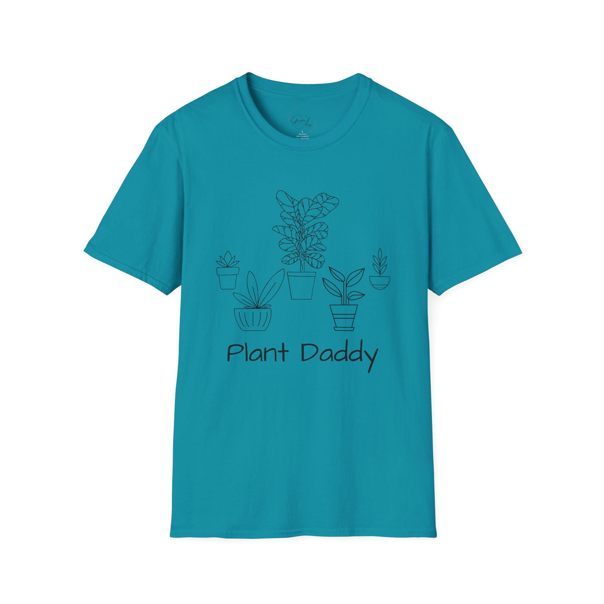 Plant Daddy T-Shirt — Minimal Line Art Houseplant Tee for Plant Lovers