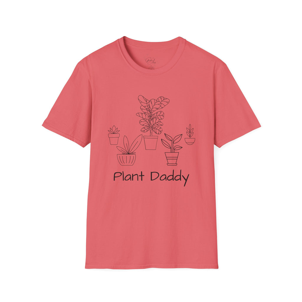 Plant Daddy T-Shirt — Minimal Line Art Houseplant Tee for Plant Lovers