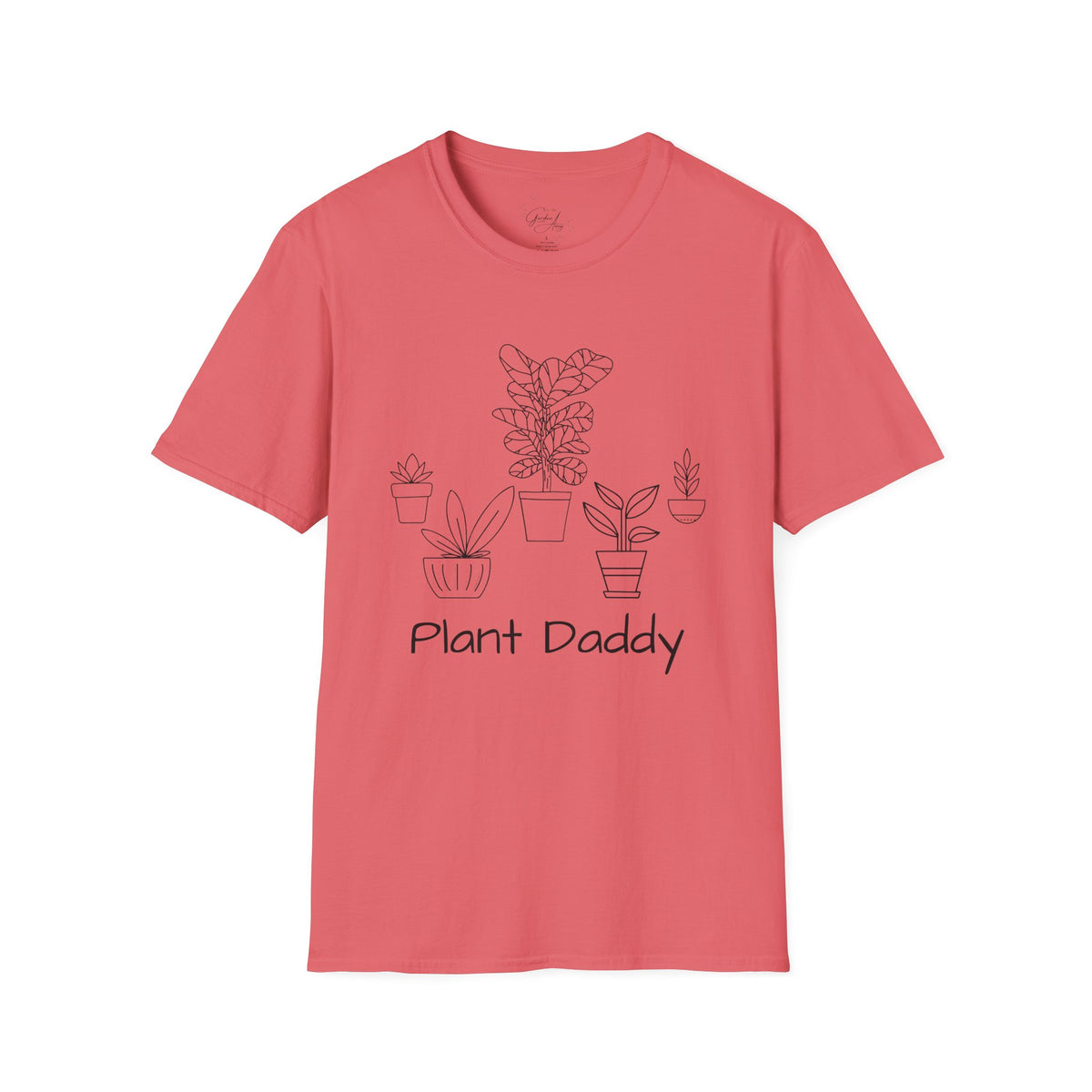 Plant Daddy T-Shirt — Minimal Line Art Houseplant Tee for Plant Lovers