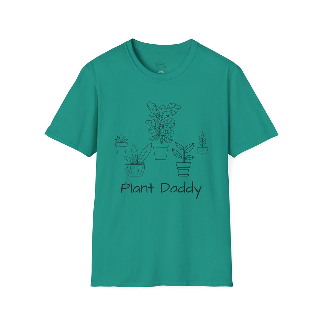 Plant Daddy T-Shirt — Minimal Line Art Houseplant Tee for Plant Lovers