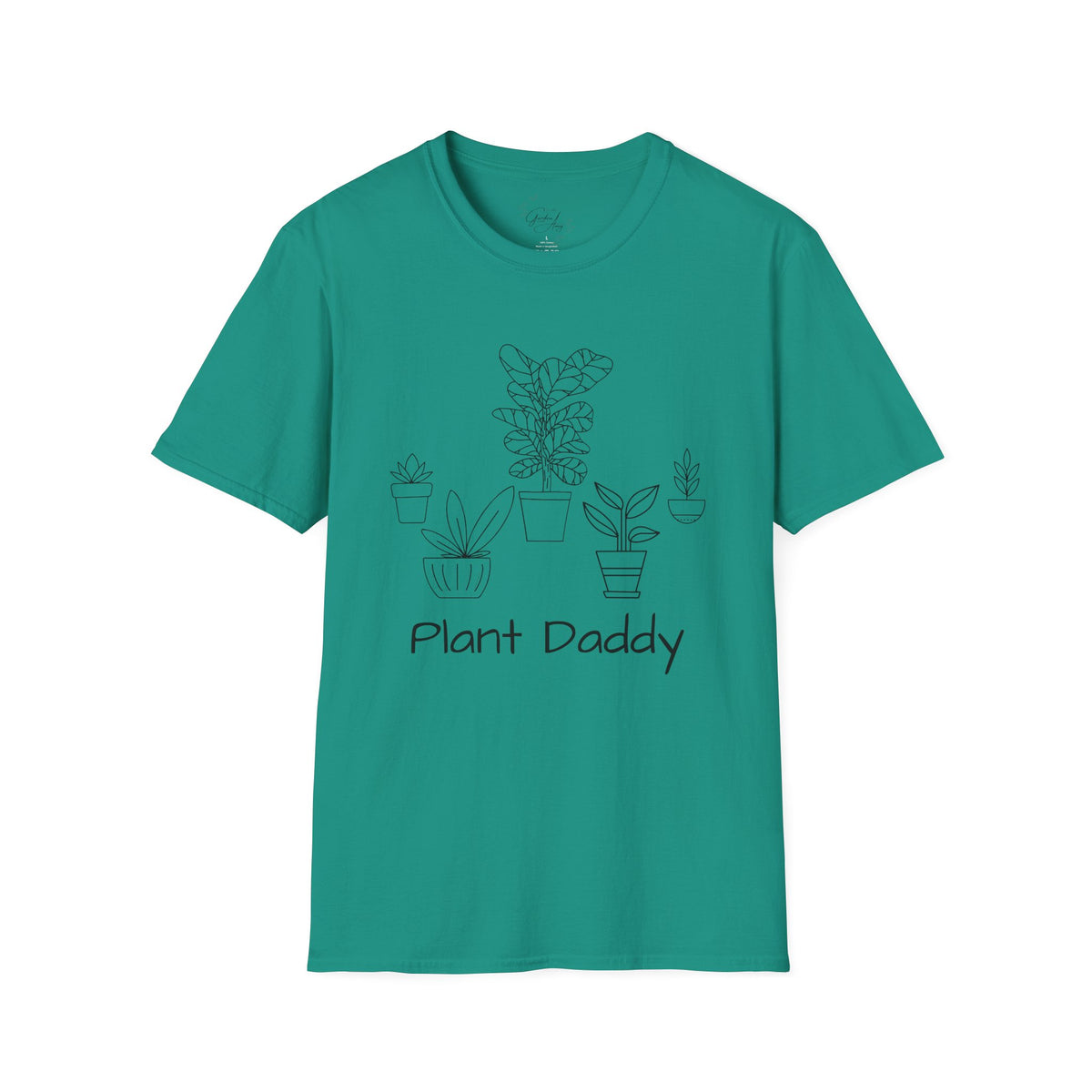 Plant Daddy T-Shirt — Minimal Line Art Houseplant Tee for Plant Lovers
