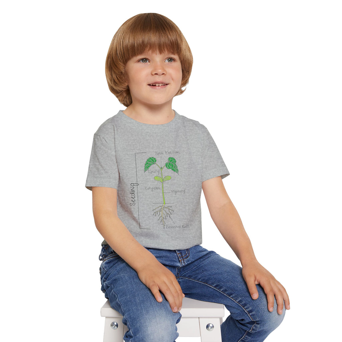 Flower Anatomy - Toddler - Family T-Shirt Set — Botanical Plant Anatomy Tee
