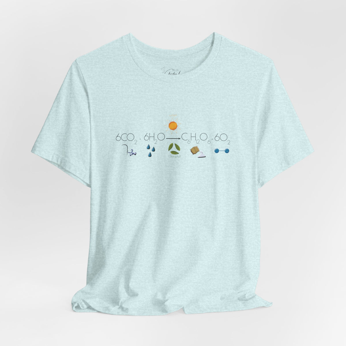 Photosynthesis T-Shirt — 6CO2+6H2O=C6H12O6+6O2