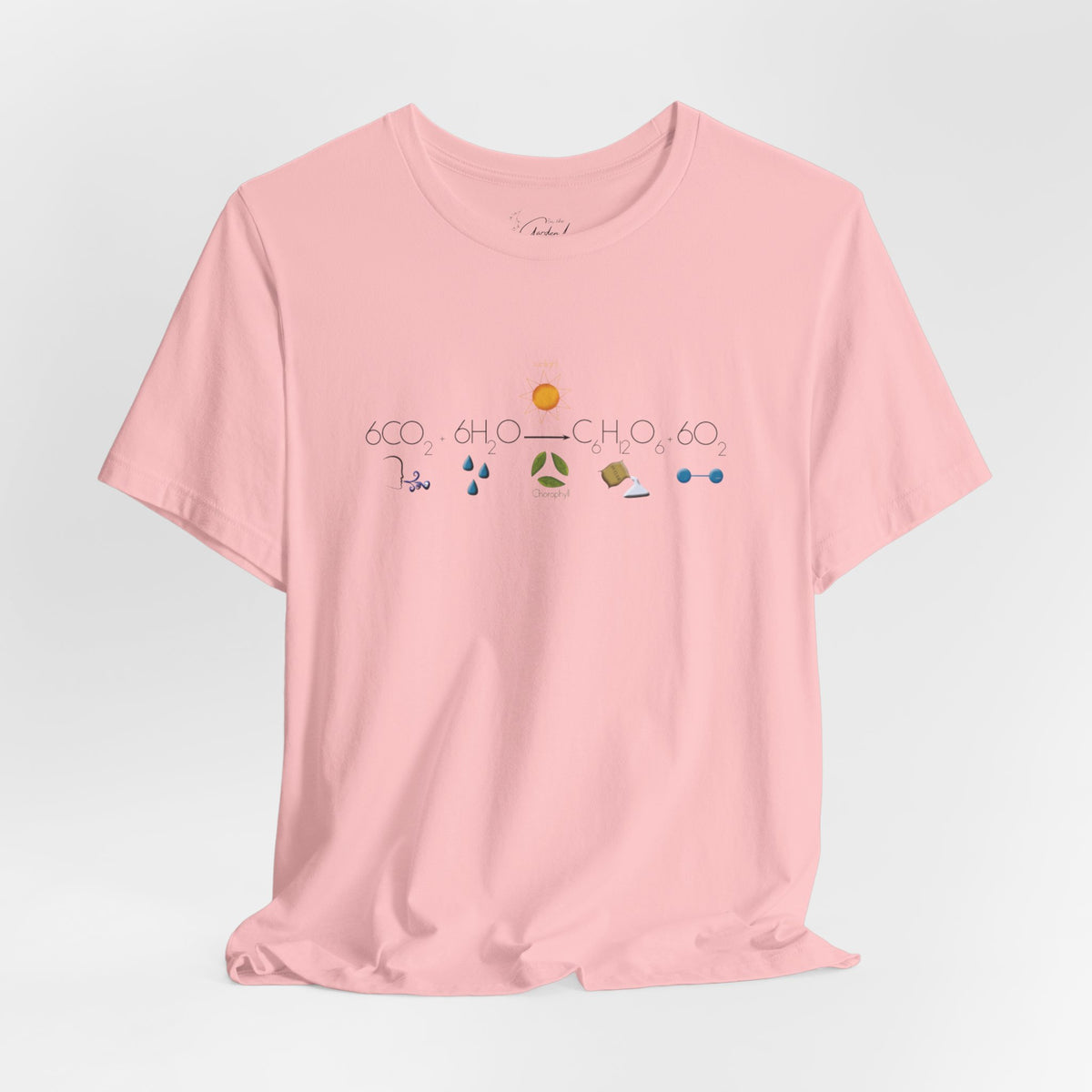 Photosynthesis T-Shirt — 6CO2+6H2O=C6H12O6+6O2
