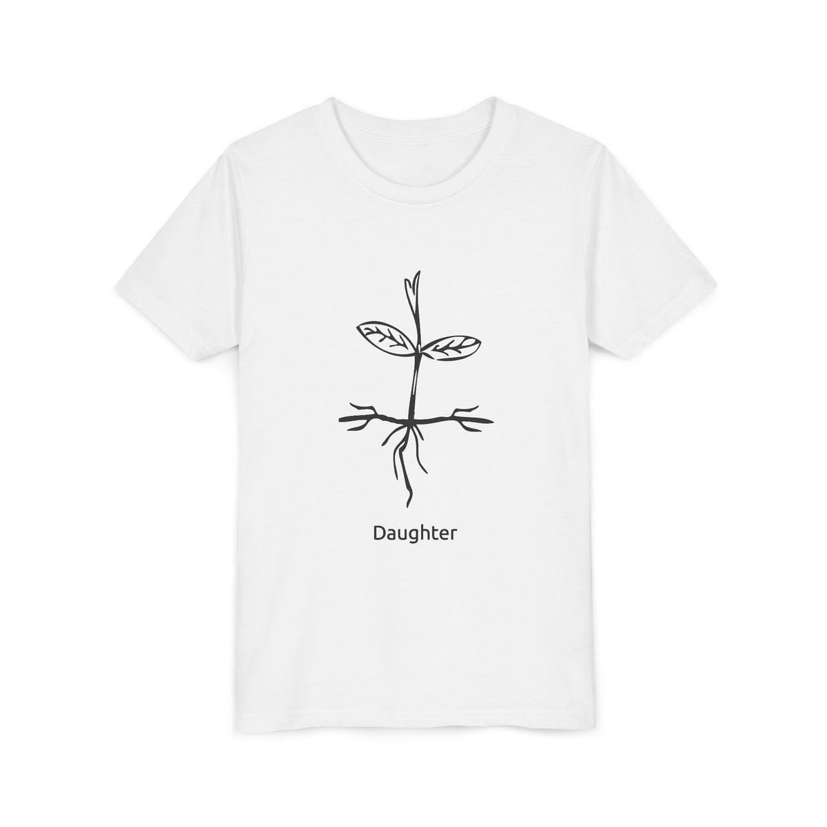 'Daughter Rhizome' for Kids - Youth Tee Floral Graphic Shirt
