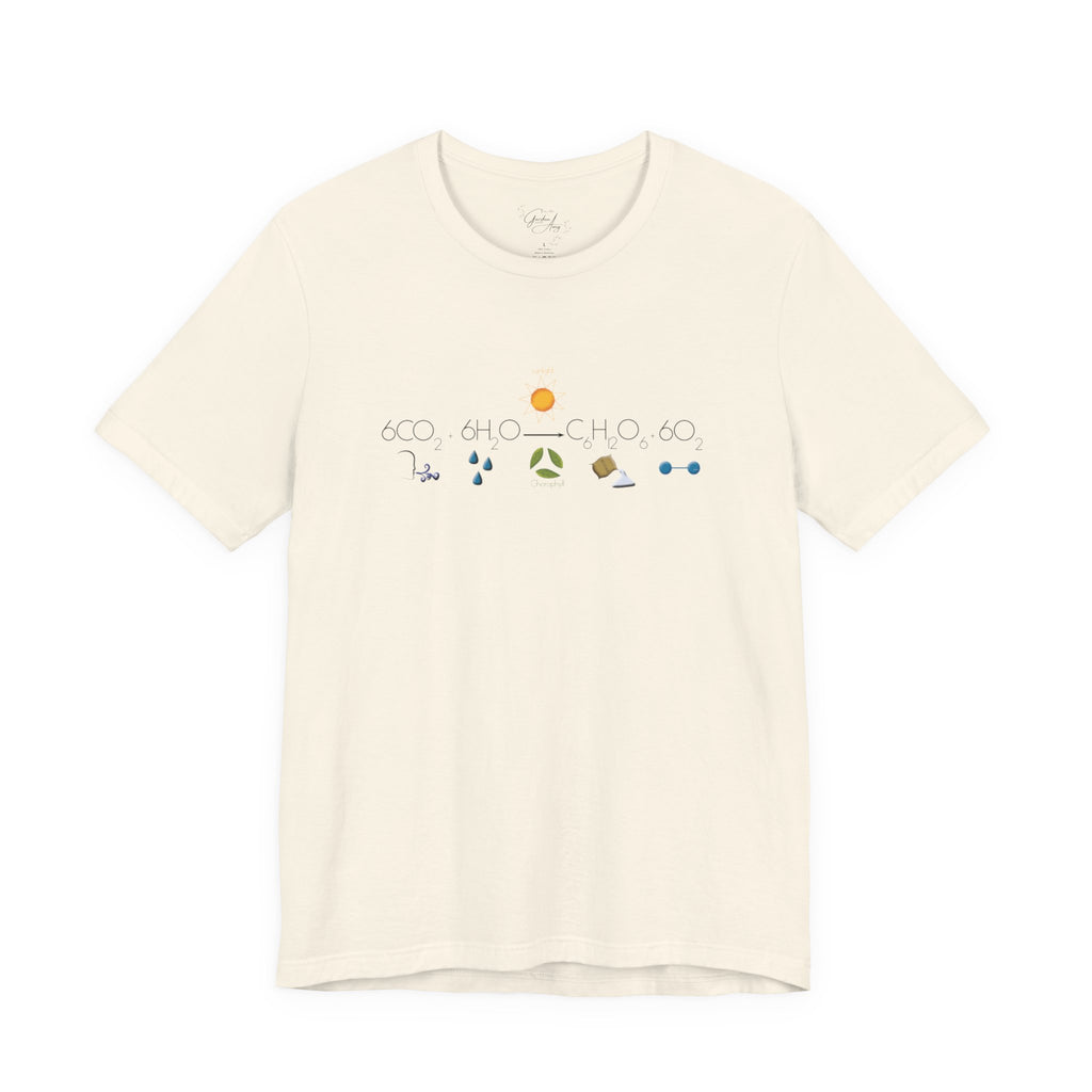 Photosynthesis T-Shirt — 6CO2+6H2O=C6H12O6+6O2