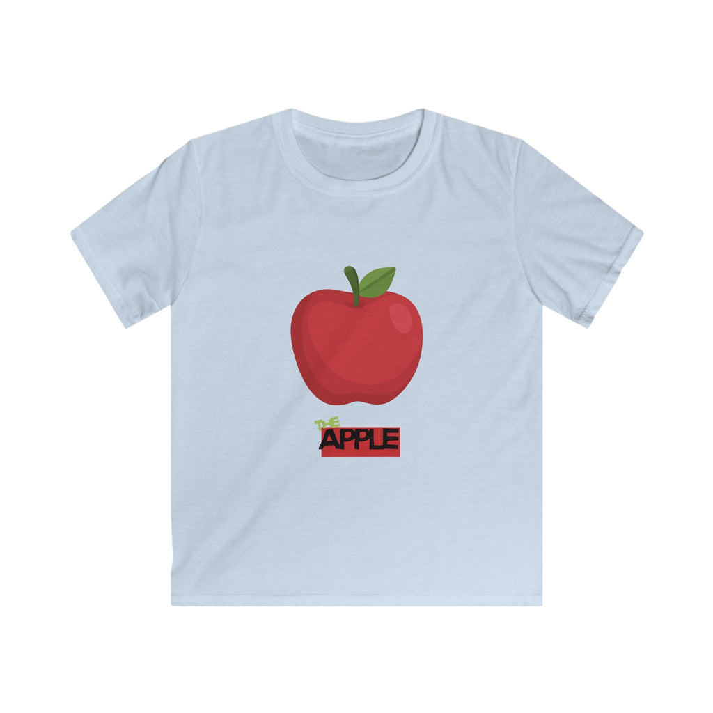 Kids Apple Graphic Tee - Cute Red Apple Design, Father & Kid Shirt Set