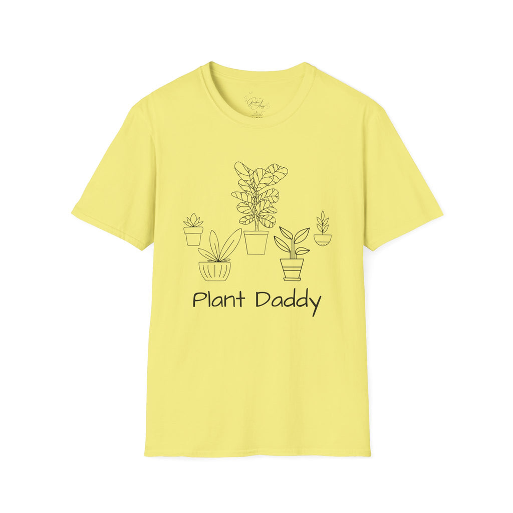 Plant Daddy T-Shirt — Minimal Line Art Houseplant Tee for Plant Lovers