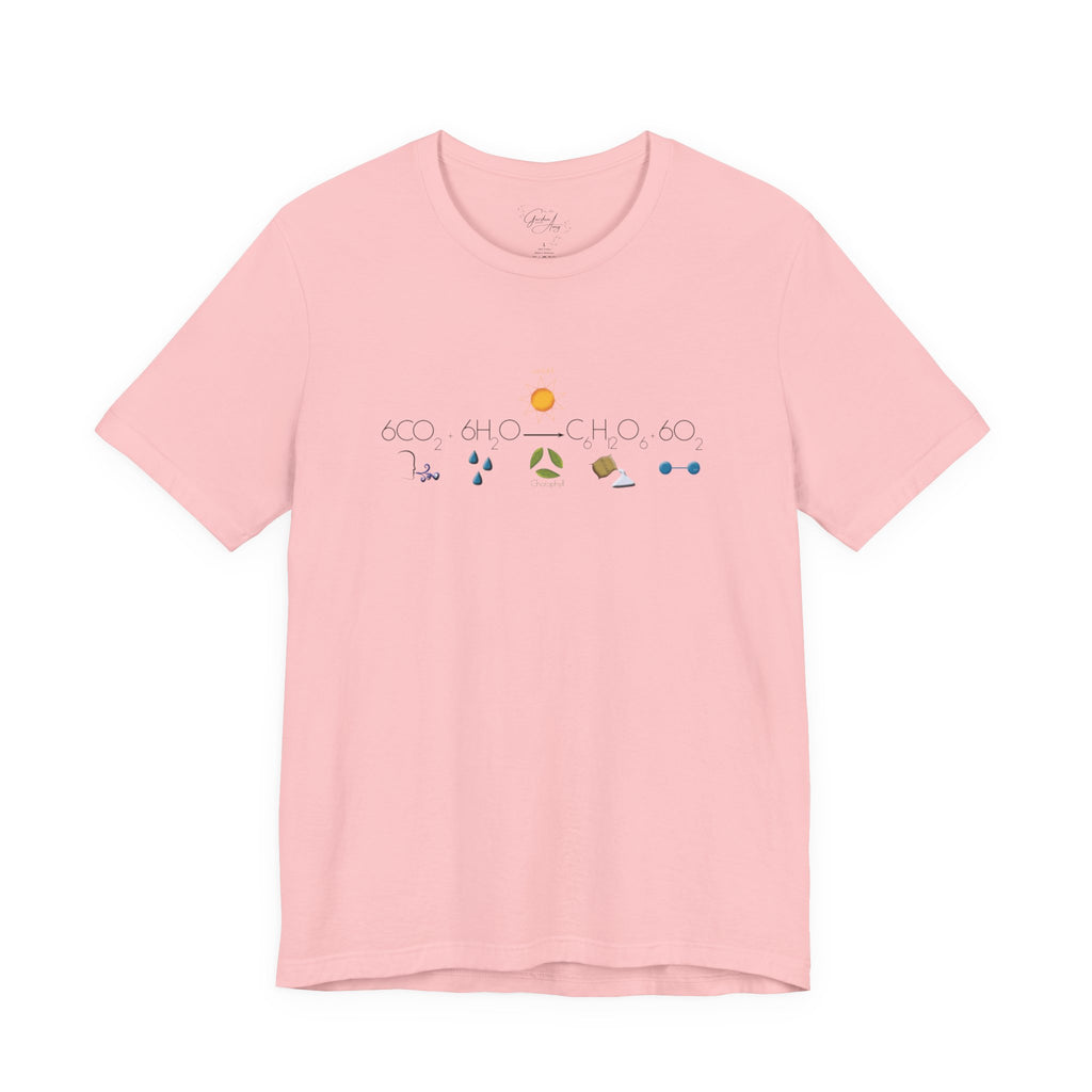 Photosynthesis T-Shirt — 6CO2+6H2O=C6H12O6+6O2