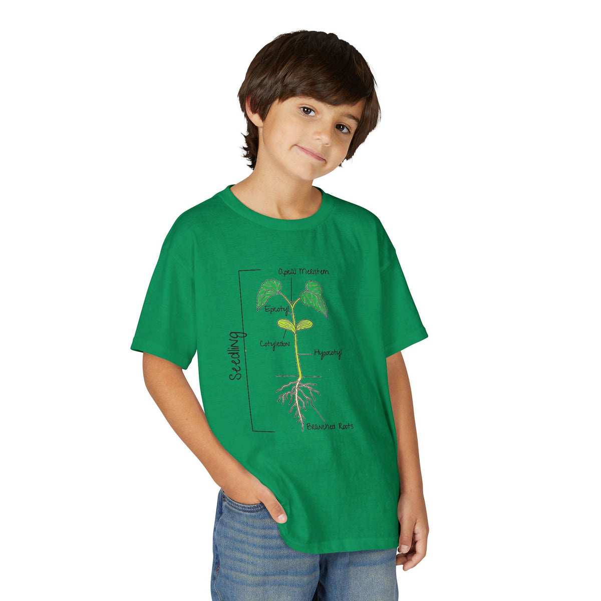 Flower Anatomy - Kid - Family Set T‑Shirt — Labeled Seedling Science Tee