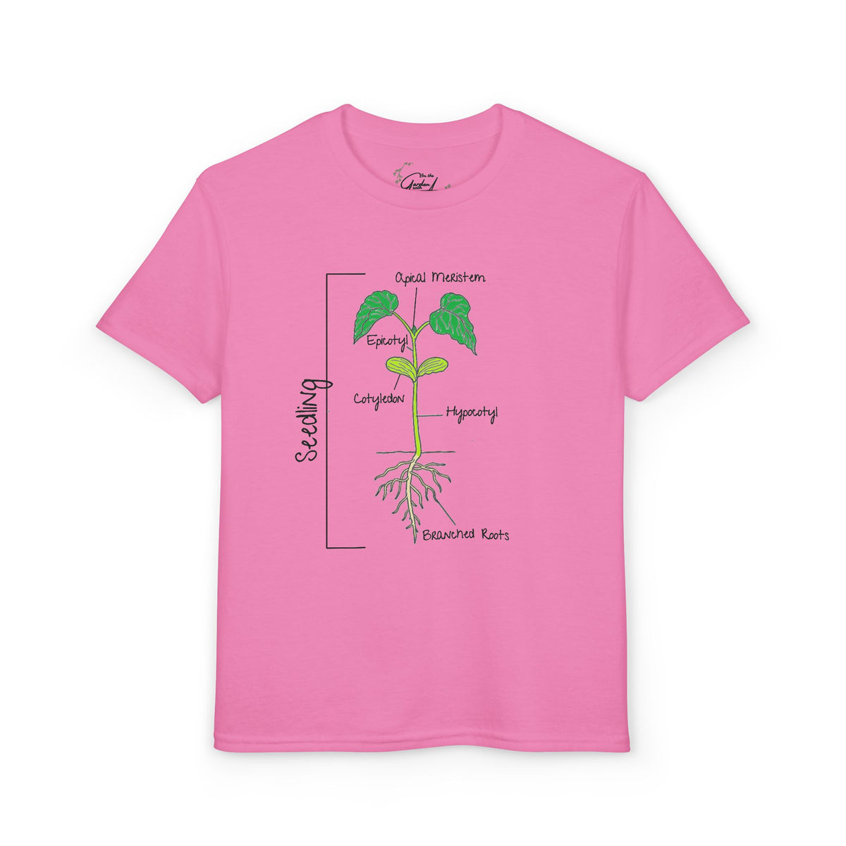 Flower Anatomy - Kid - Family Set T‑Shirt — Labeled Seedling Science Tee