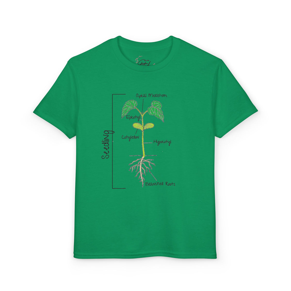 Flower Anatomy - Kid - Family Set T‑Shirt — Labeled Seedling Science Tee