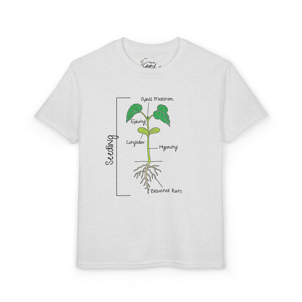 Flower Anatomy - Kid - Family Set T‑Shirt — Labeled Seedling Science Tee