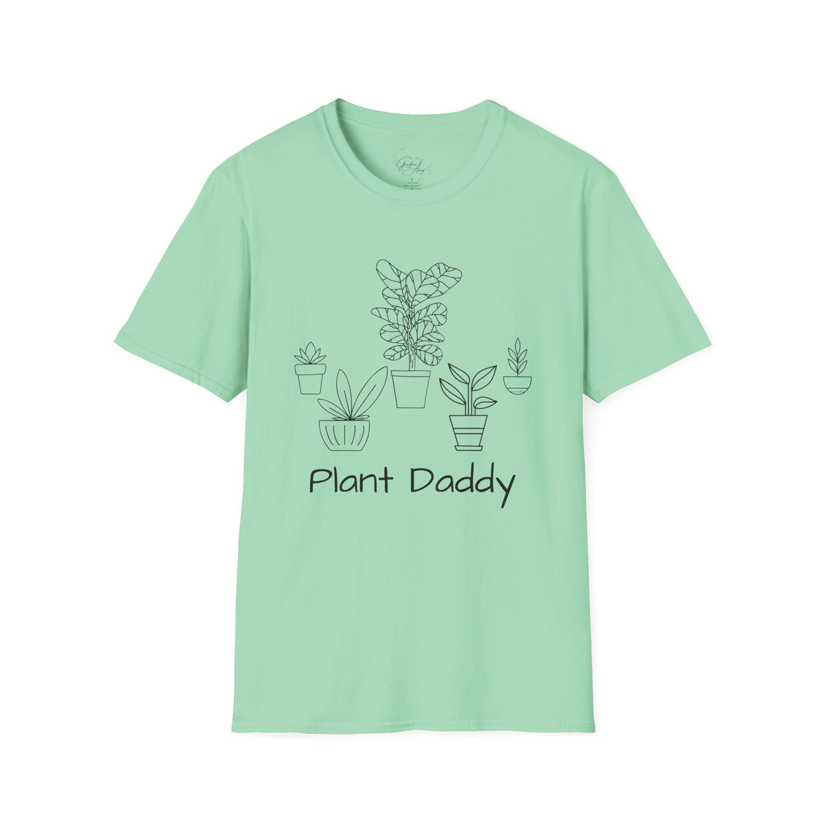Plant Daddy T-Shirt — Minimal Line Art Houseplant Tee for Plant Lovers